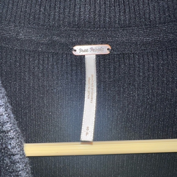 Free People Black Blazer-Style Sweater - Picture 4 of 6